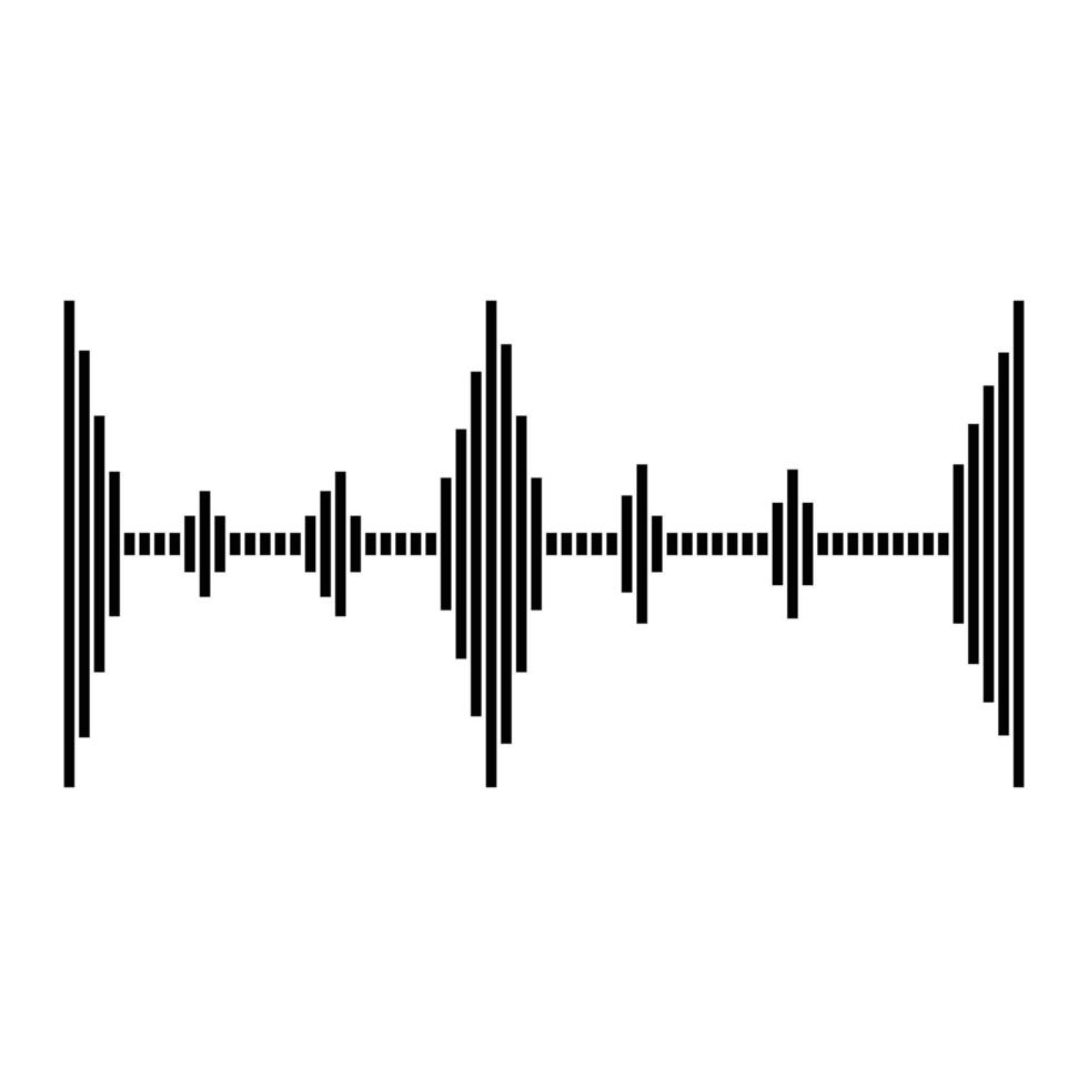 sound wave spectrum icon vector