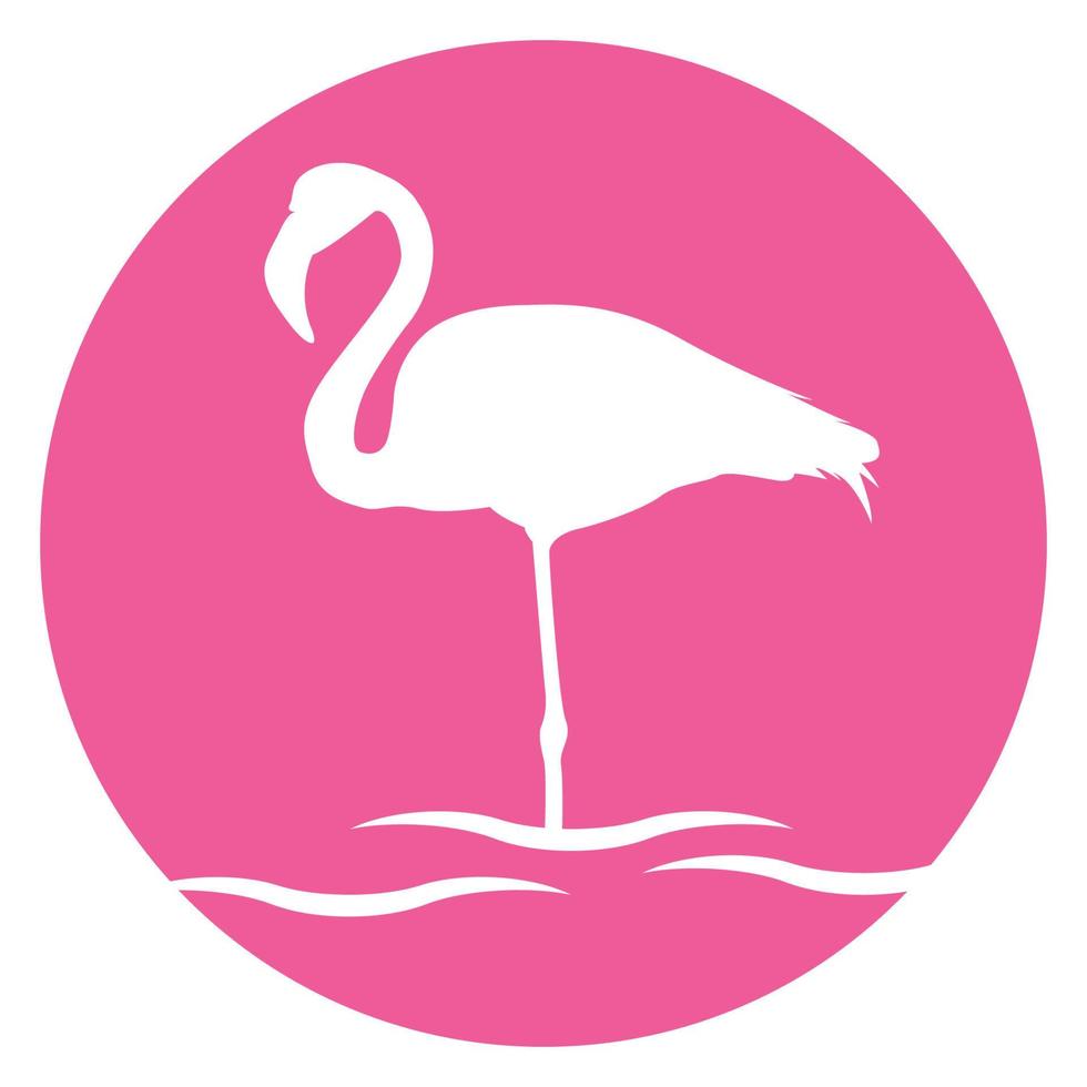 flamingo icon vector