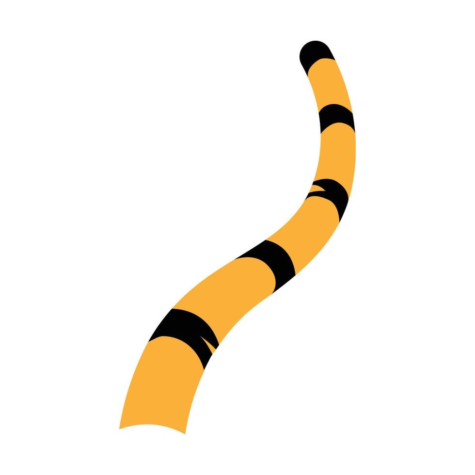 Tiger tail icon vector