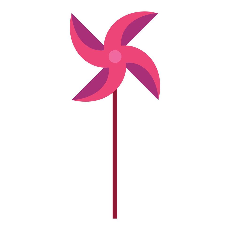 Paper windmill icon. vector