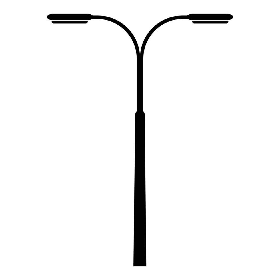 street lighting lamp icon vector