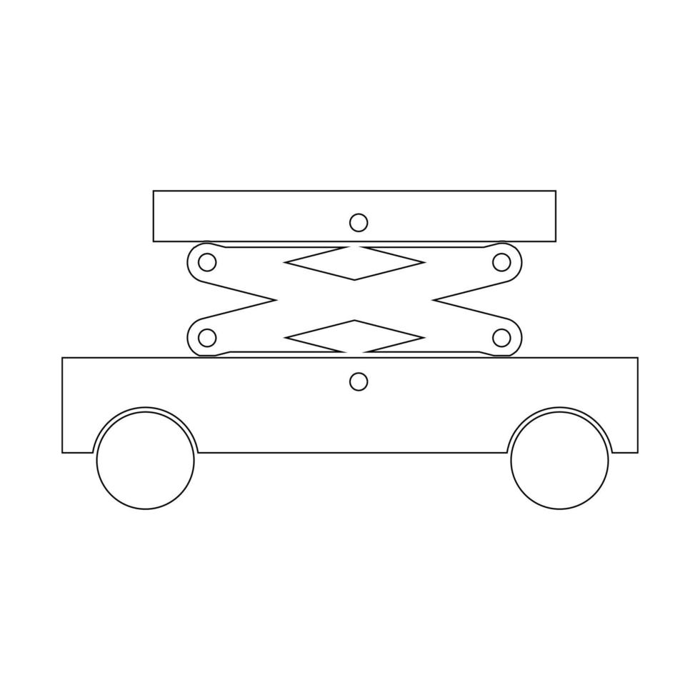 car jack icon vetor vector