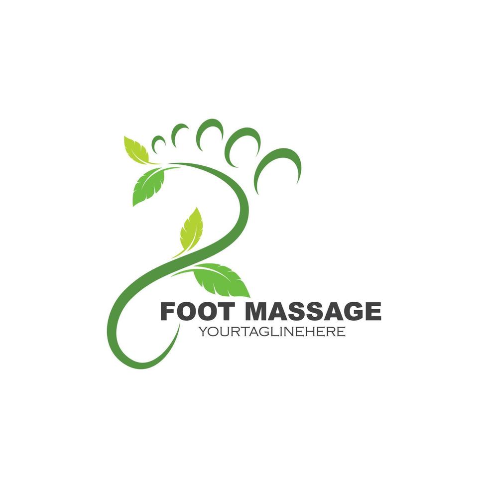 foot ilustration Logo vector for business massage,therapist design