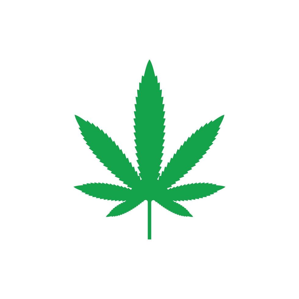 cannabis leaf vector icon illustration design