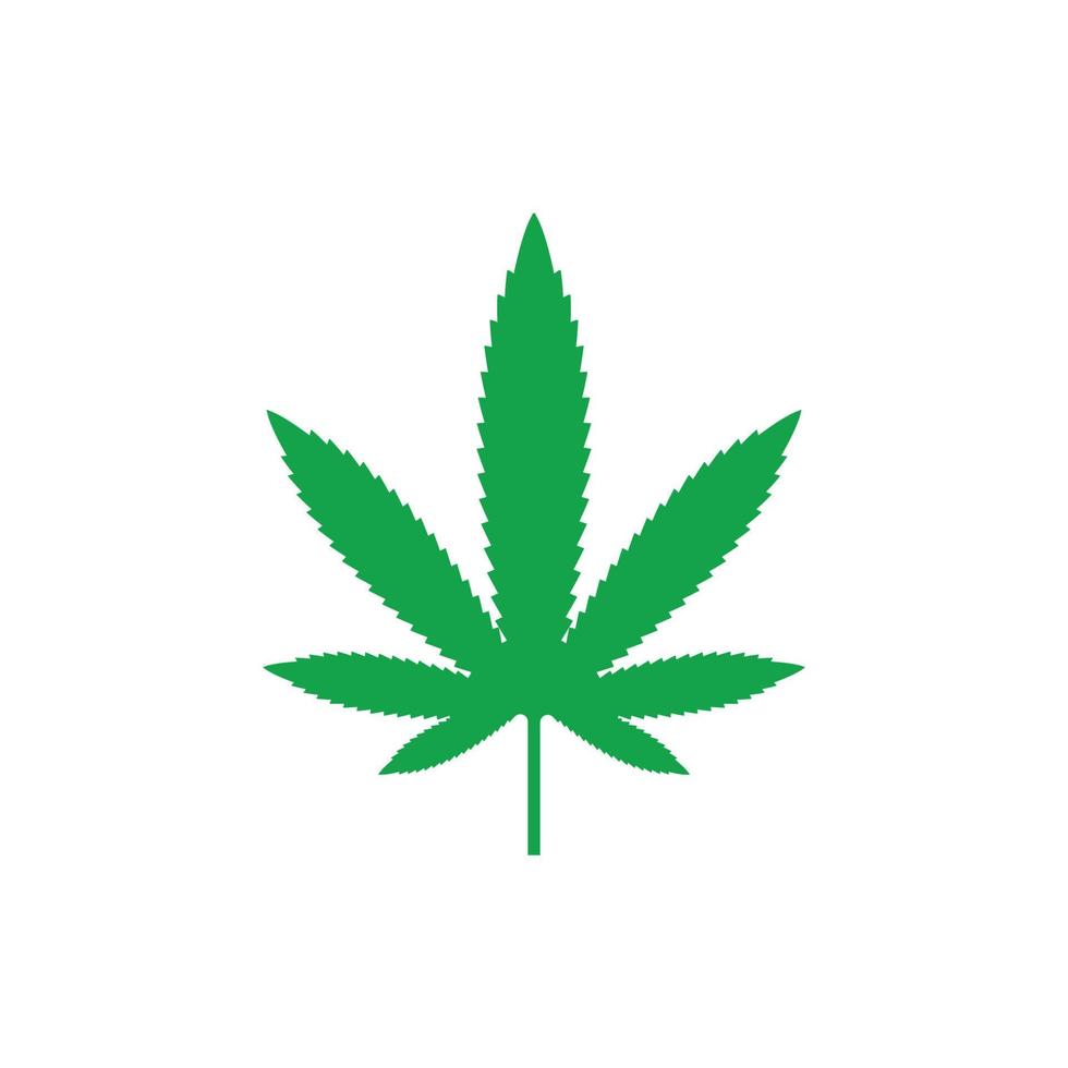 cannabis leaf vector icon illustration design