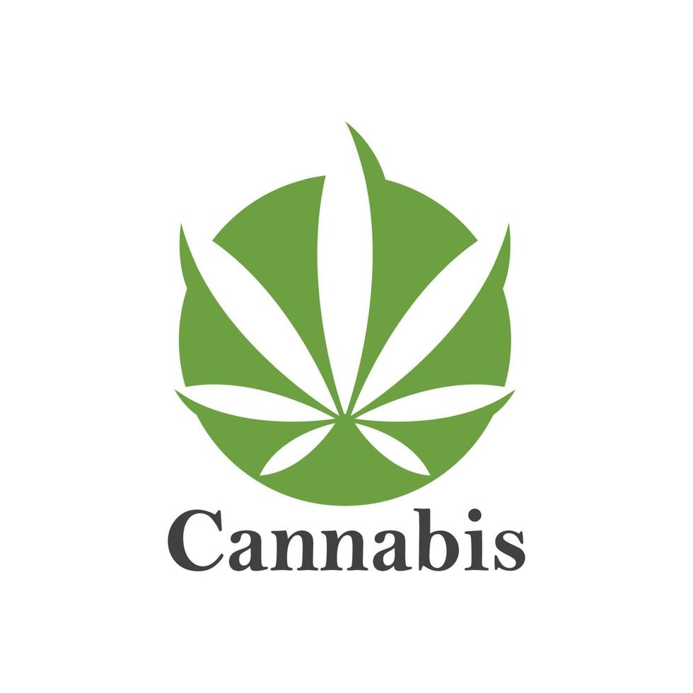 cannabis leaf vector icon illustration design