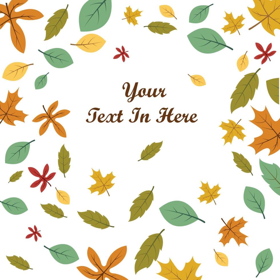 autumn background vector template