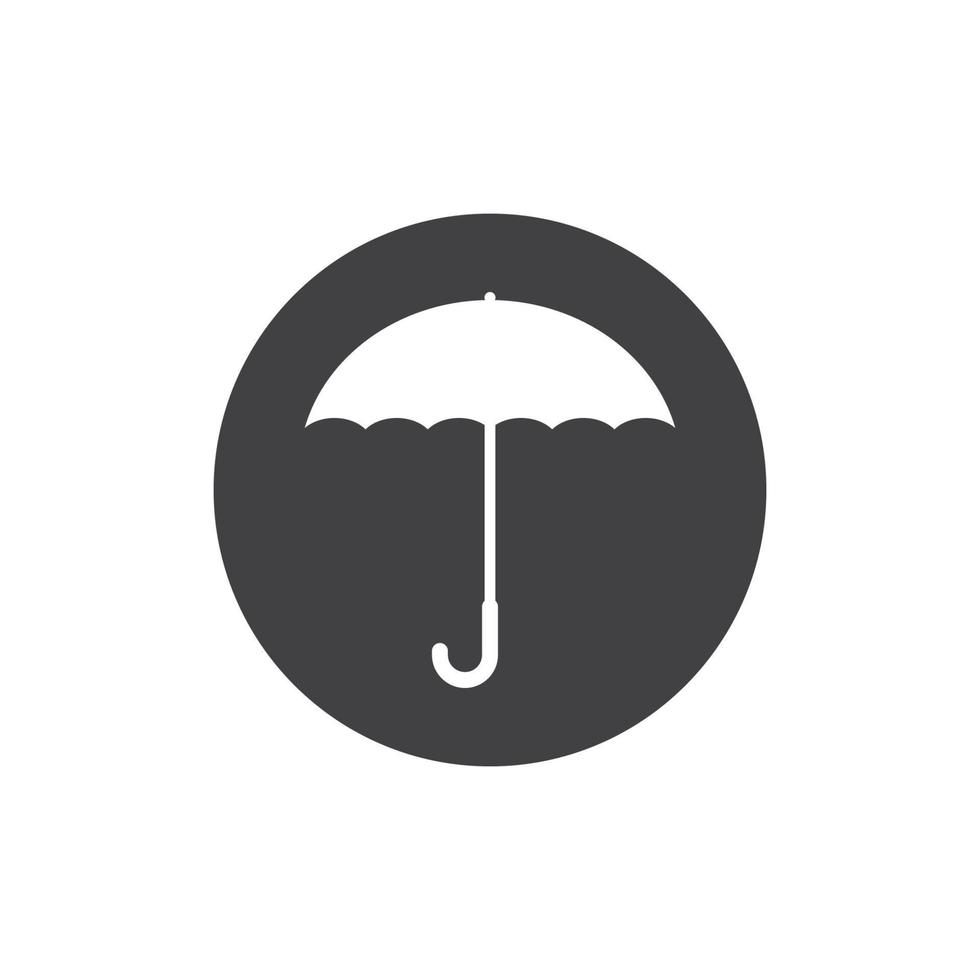 paraguas logo icono vector ilustración