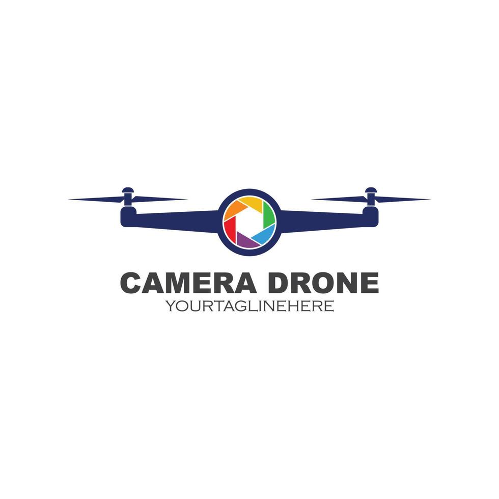 drone icon logo vector illustration design