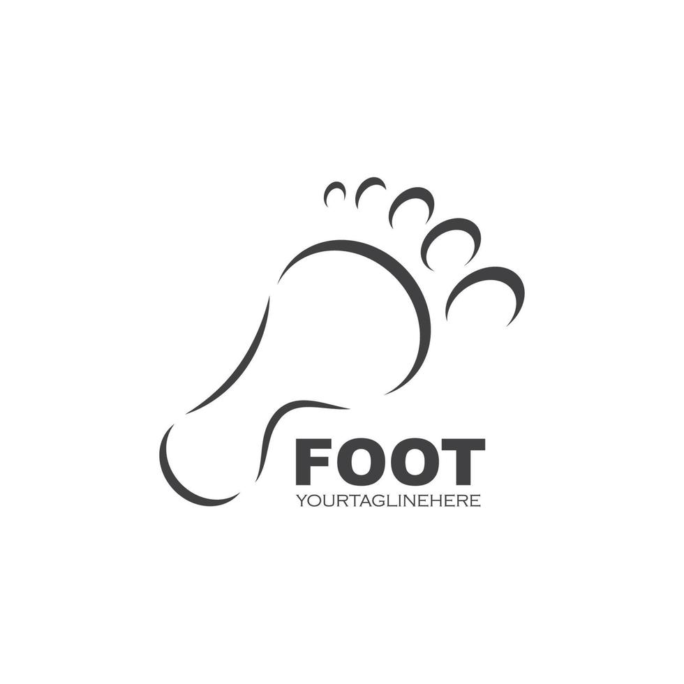 foot ilustration Logo vector for business massage,therapist design