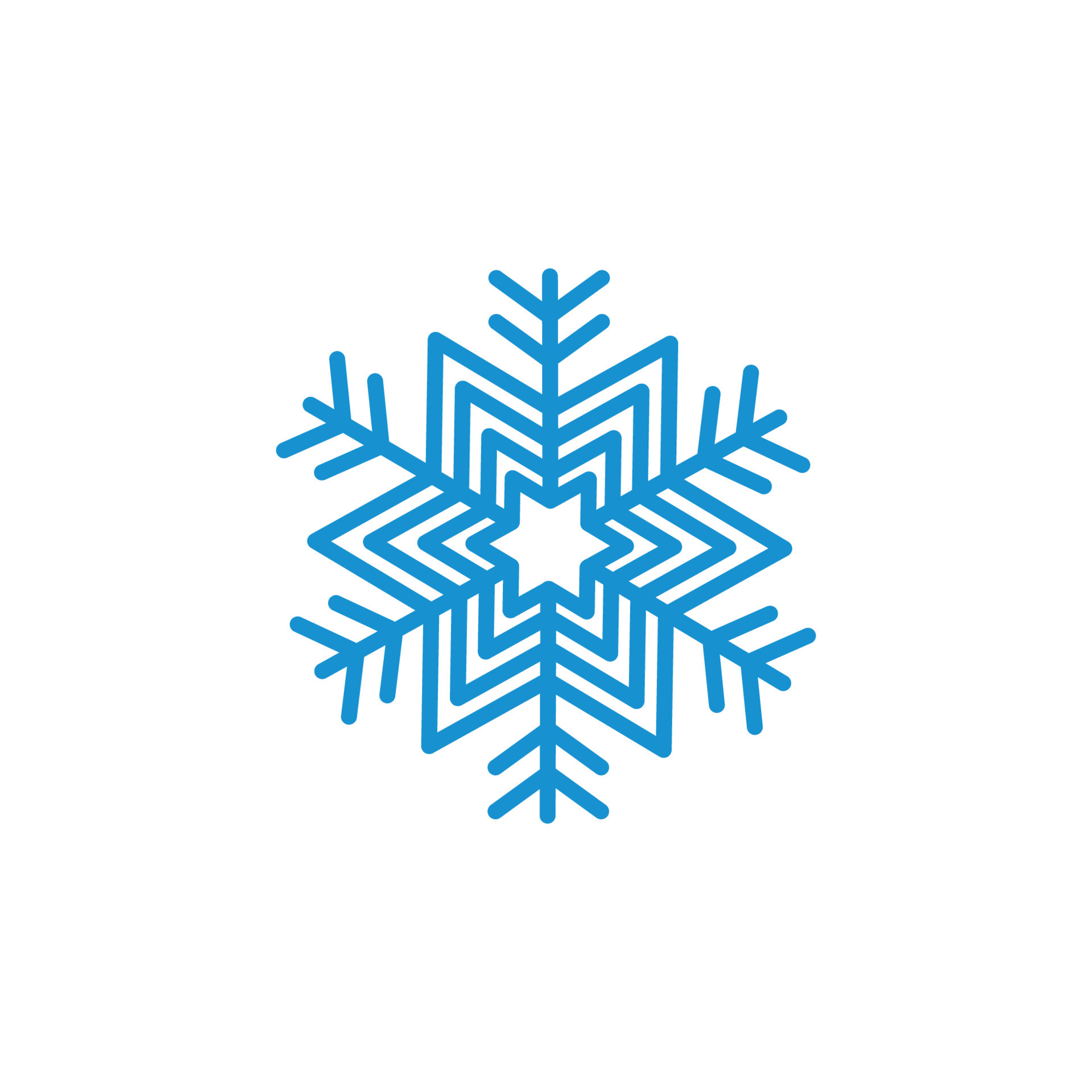 snowflake logo icon vector illustration design 21956332 Vector Art at ...