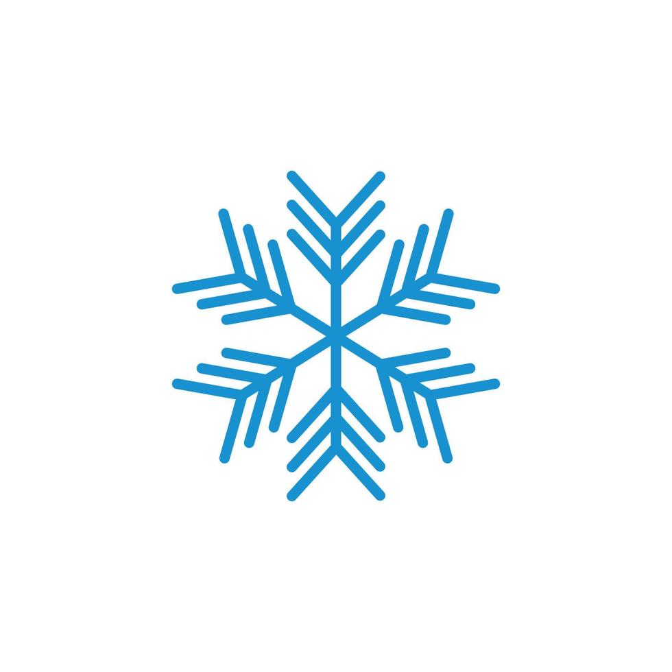 copo de nieve logo icono vector ilustración diseño