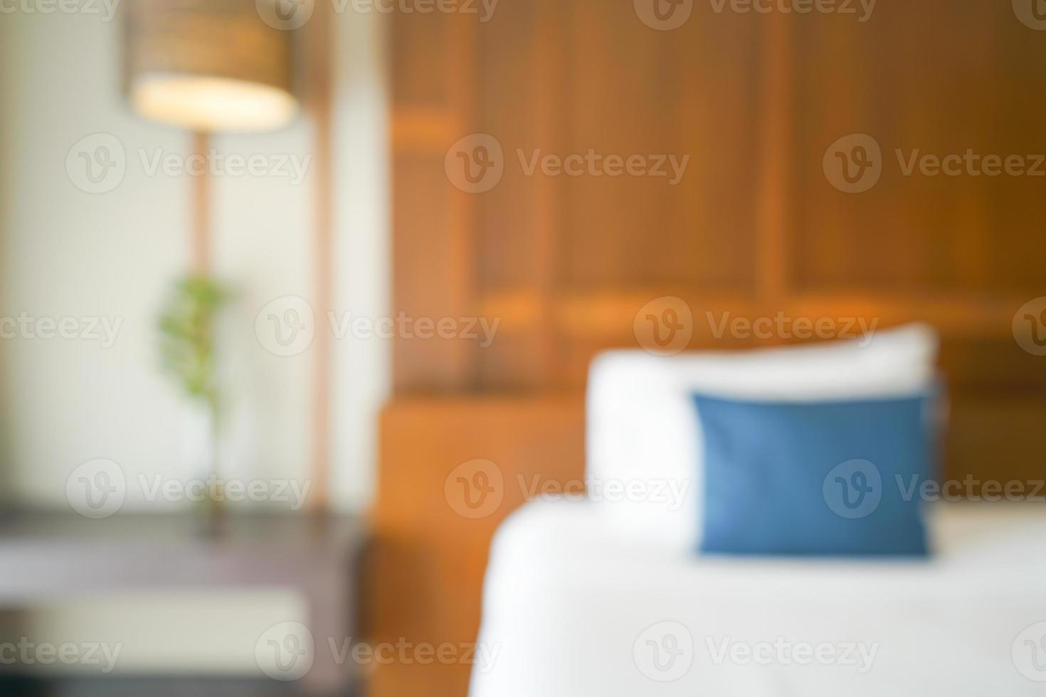 abstract blur bedroom for background photo