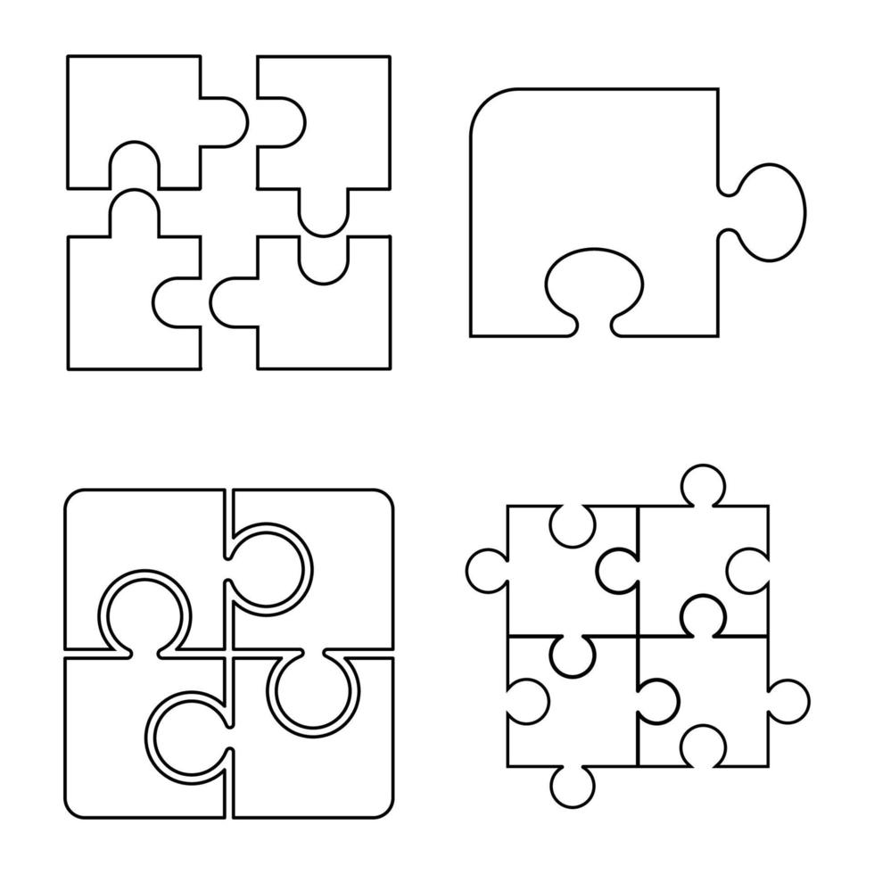 puzzle icon vector