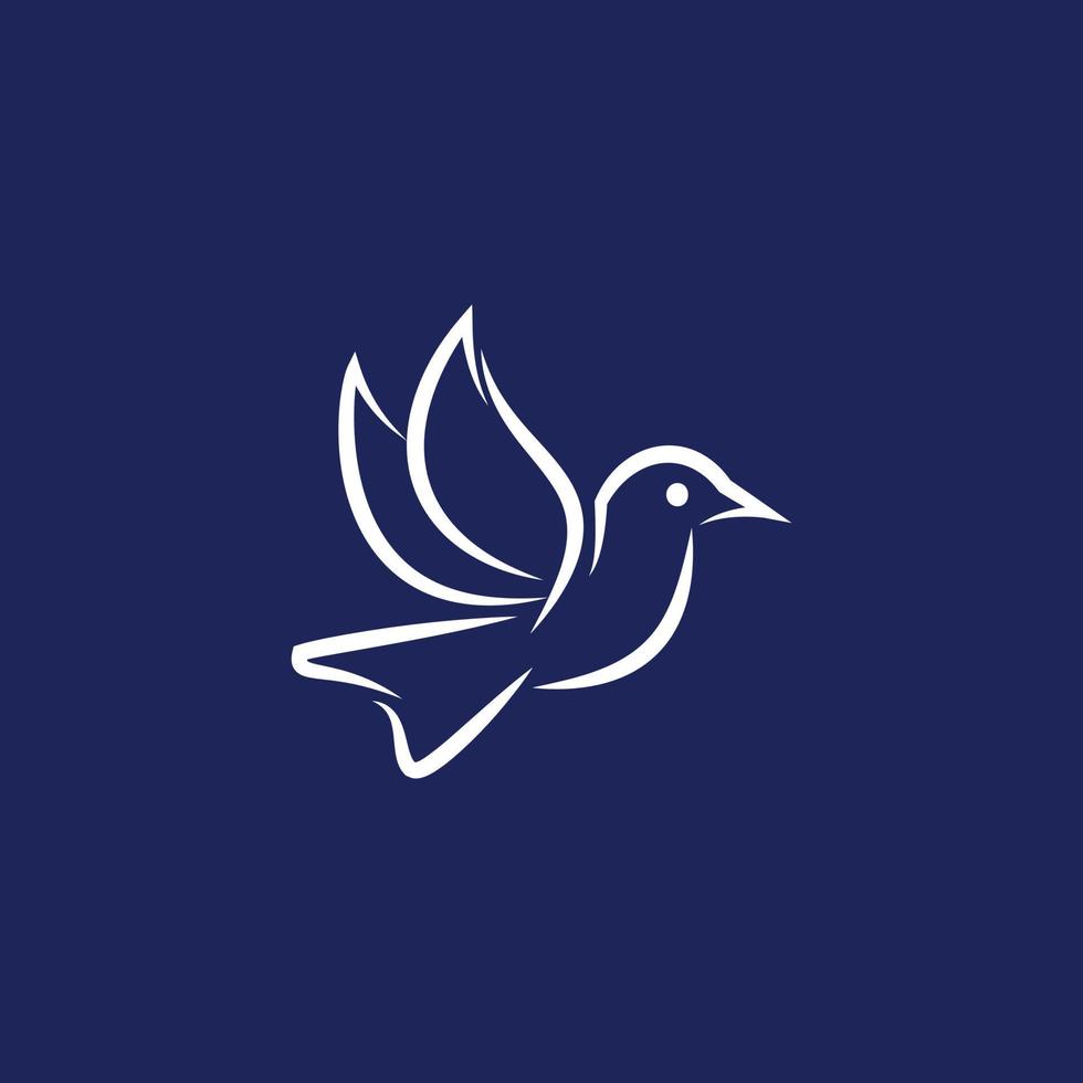 vector paloma ilustración gratis logo diseño
