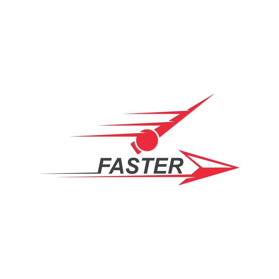 faster speed logo icon of automotive racing concept vector