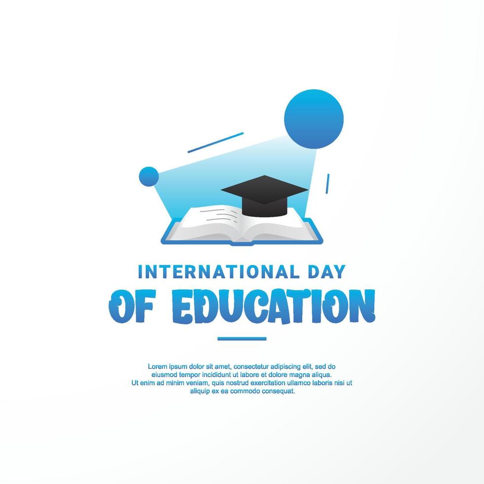 dia internacional de la educacion vector