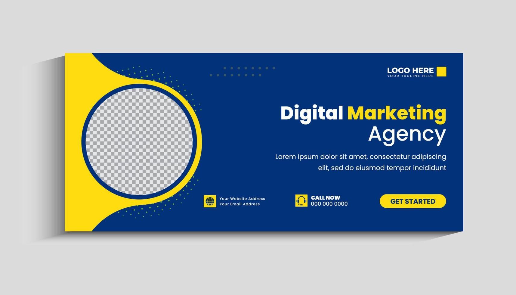 digital márketing agencia y corporativo social medios de comunicación cubrir modelo vector