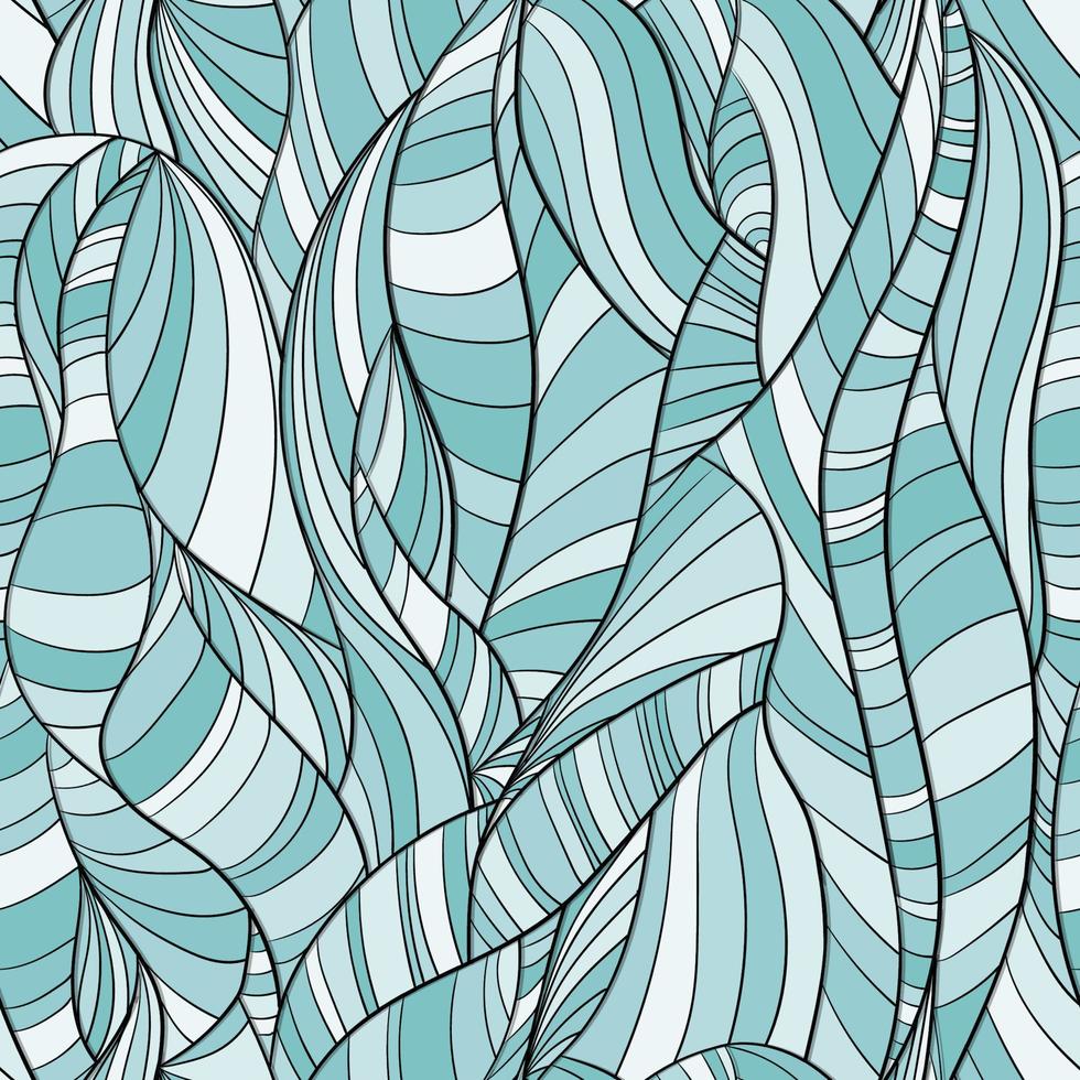 Abstract wavy lines pattern. Vector Illustration