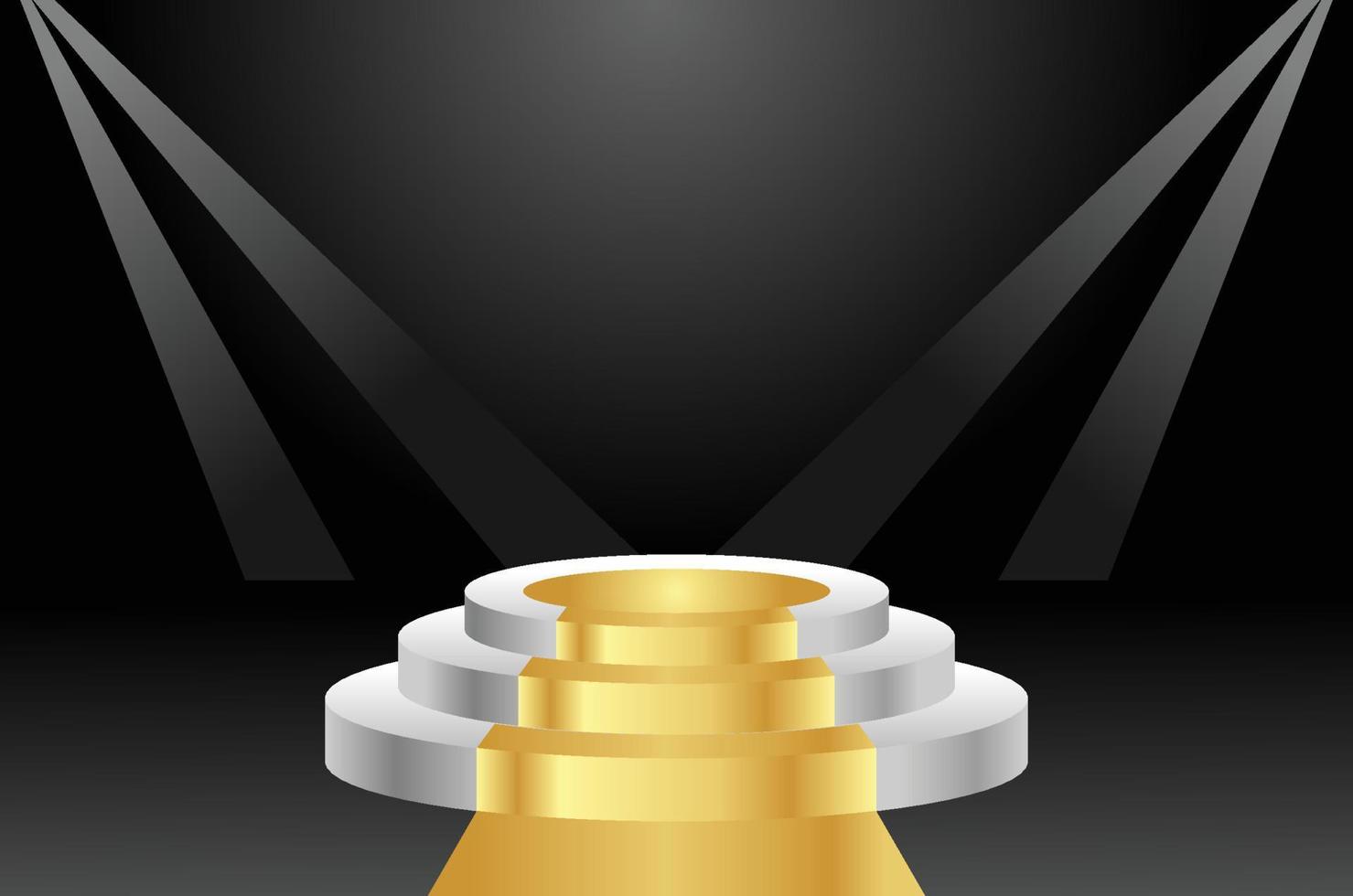 Awards Podium Ceremony Gradient Luxury Background vector