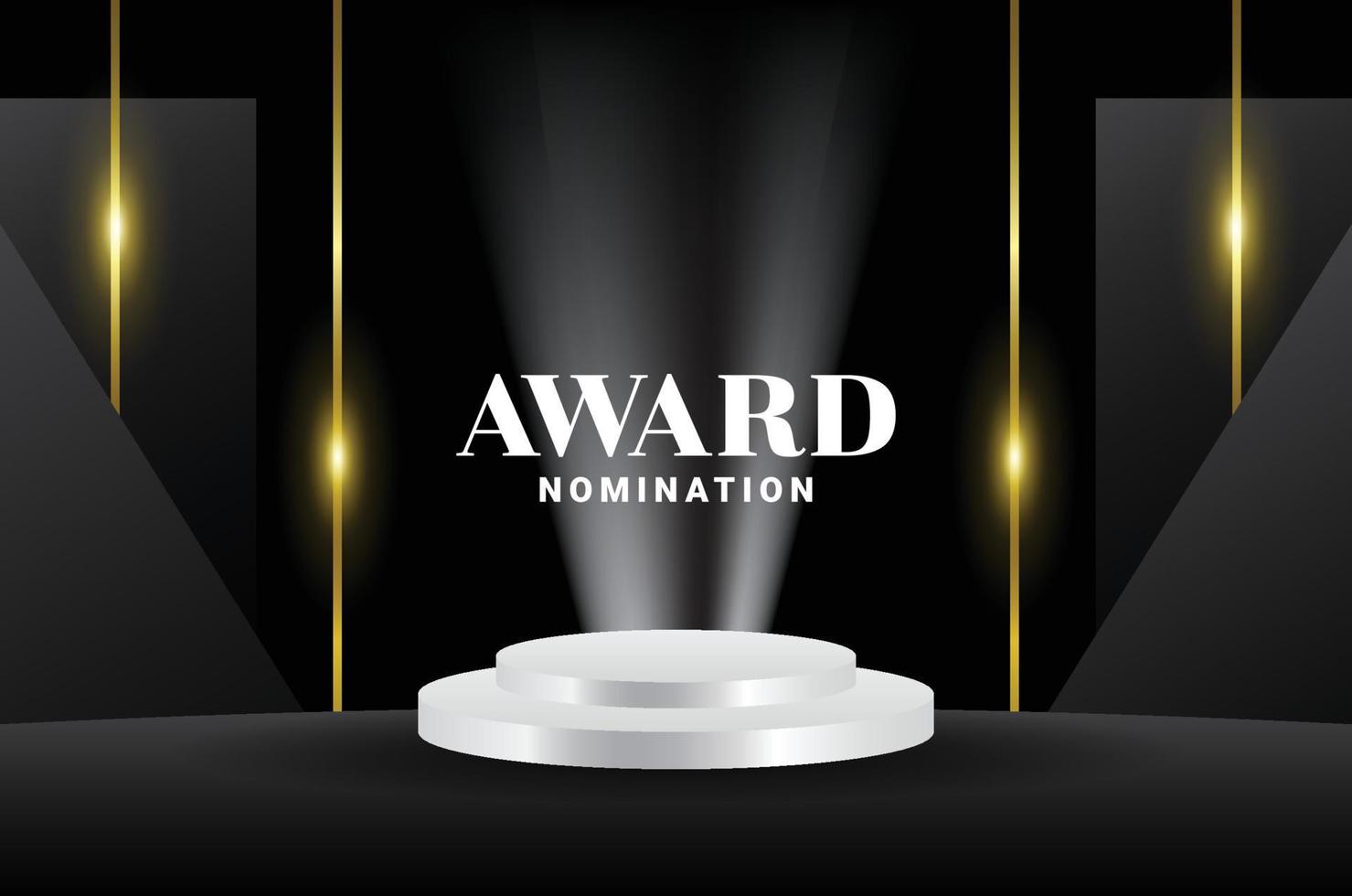 Awards Podium Ceremony Gradient Luxury Background vector