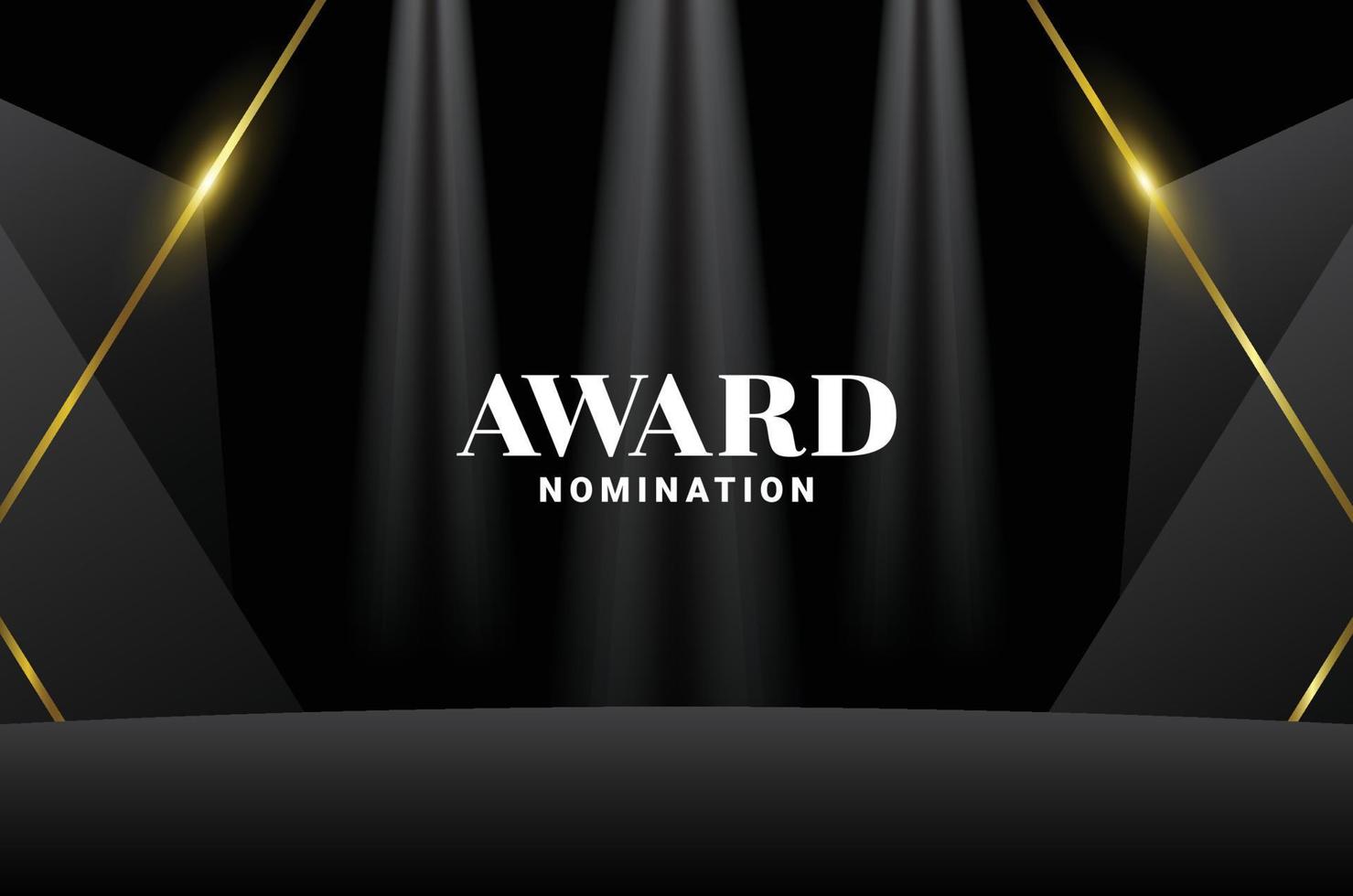 Awards Podium Ceremony Gradient Luxury Background vector