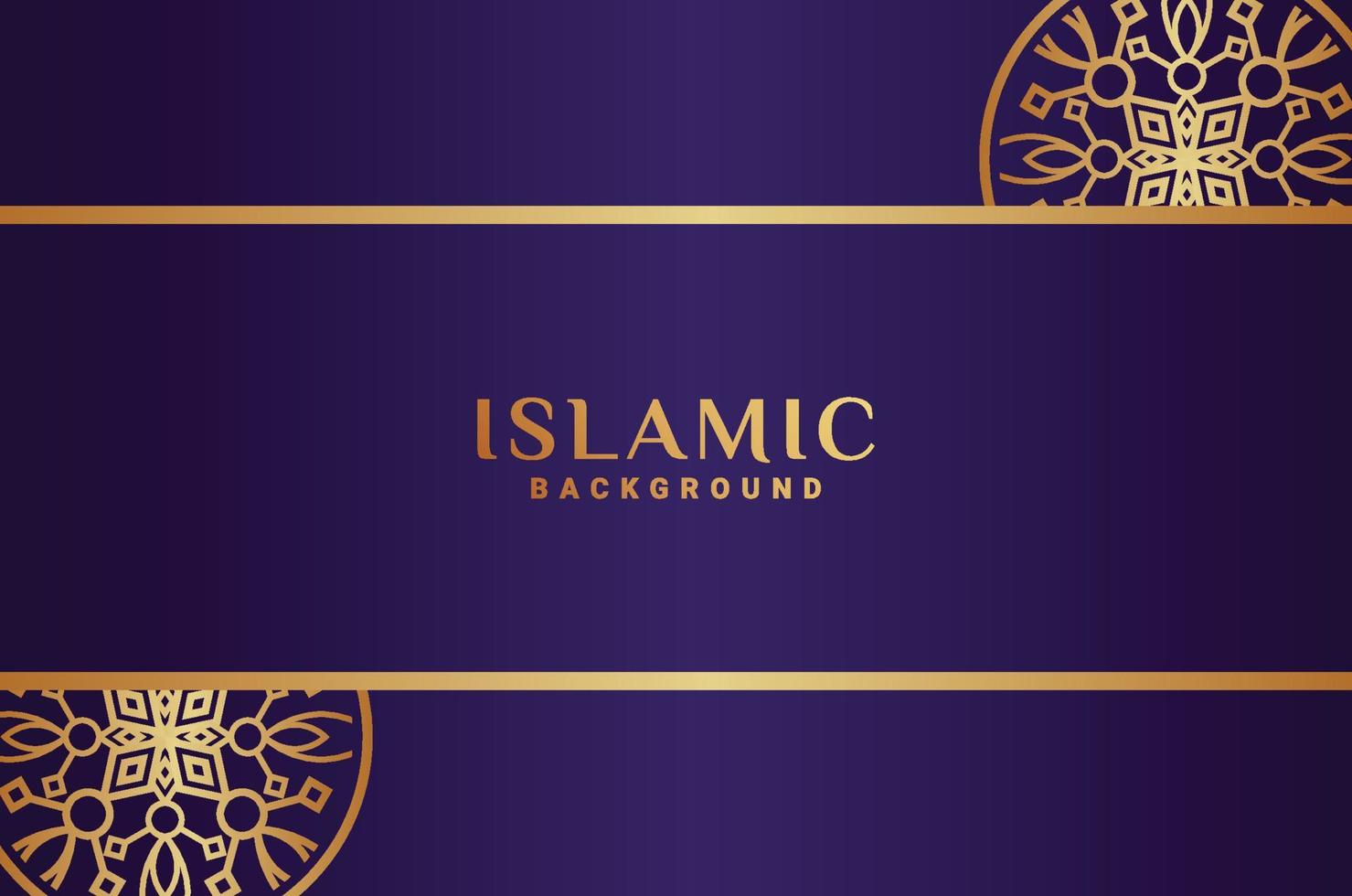 Islamic Gradient Ornament Luxury Background vector
