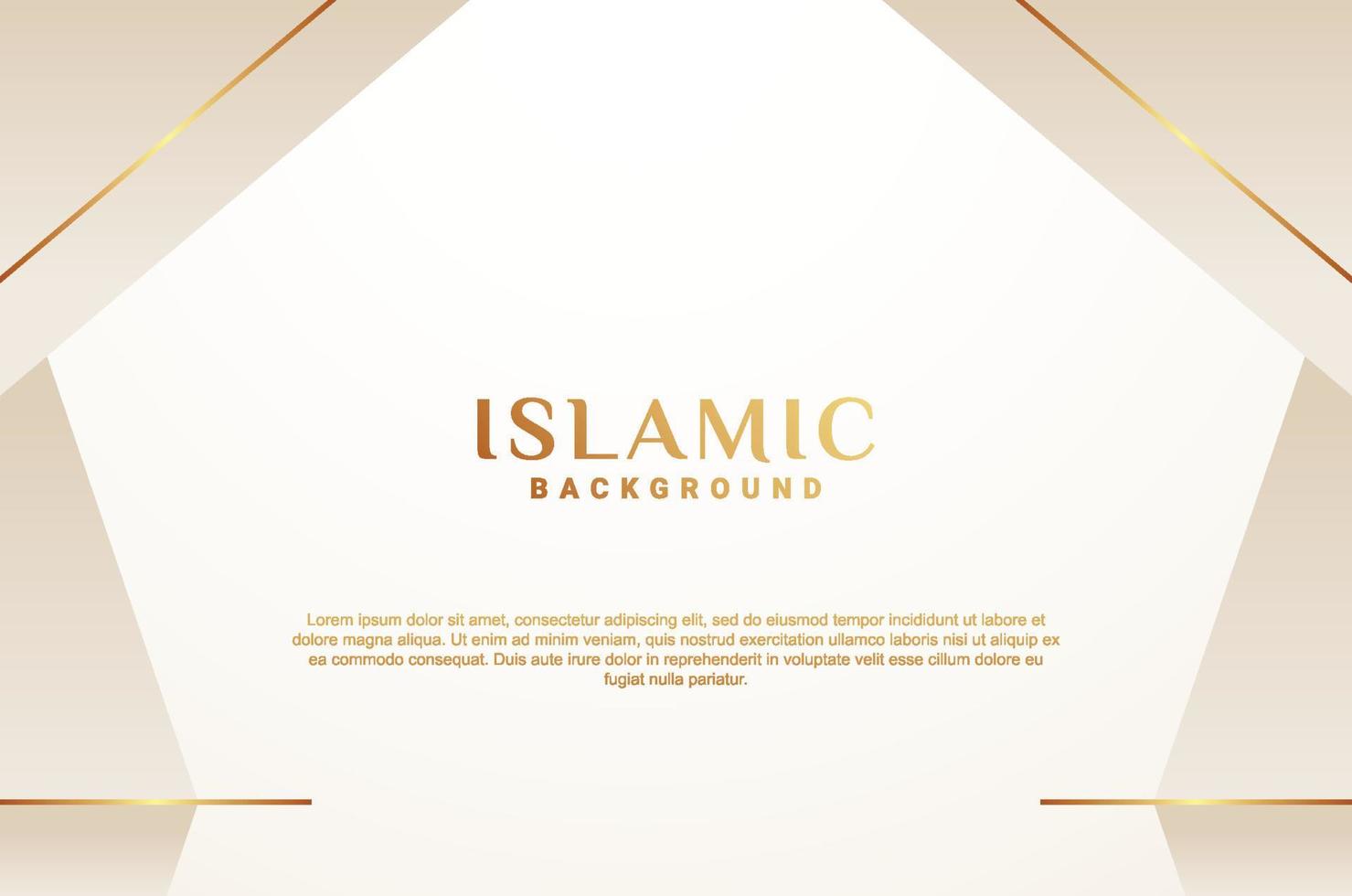 Islamic Gradient Ornament Luxury Background vector