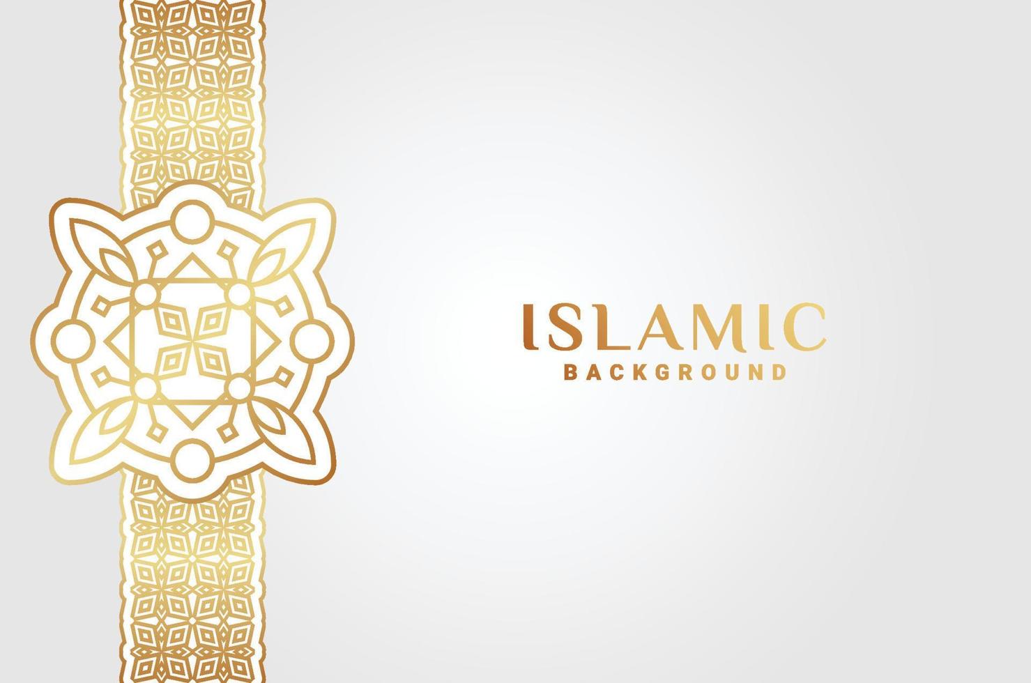Islamic Gradient Ornament Luxury Background vector