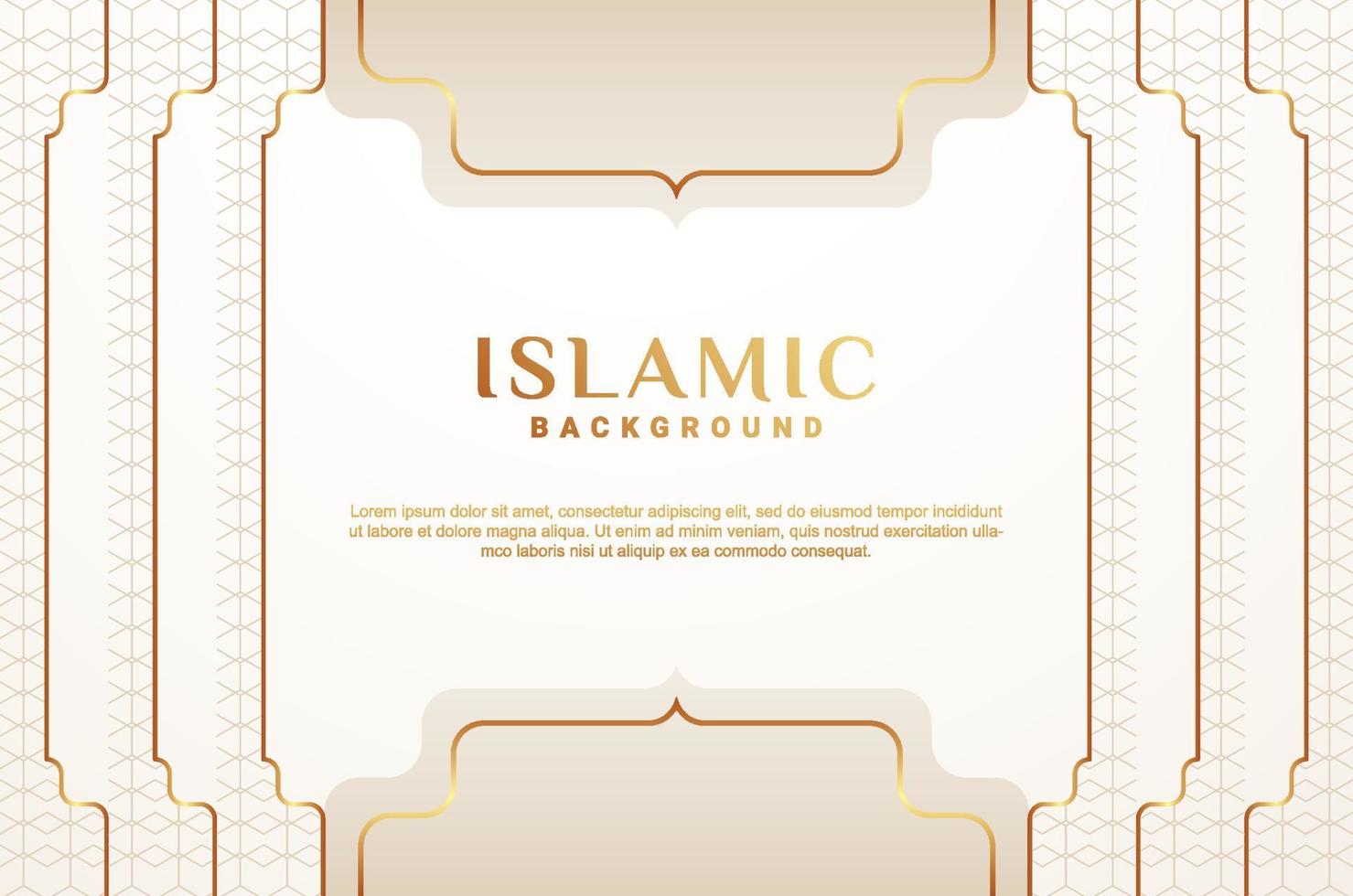 Islamic Gradient Ornament Luxury Background vector