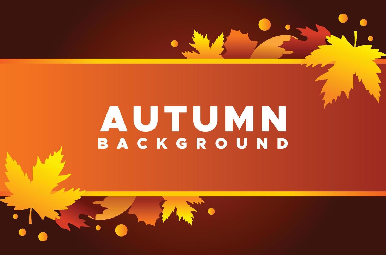 Flat Autumn Leaves Background Design vector