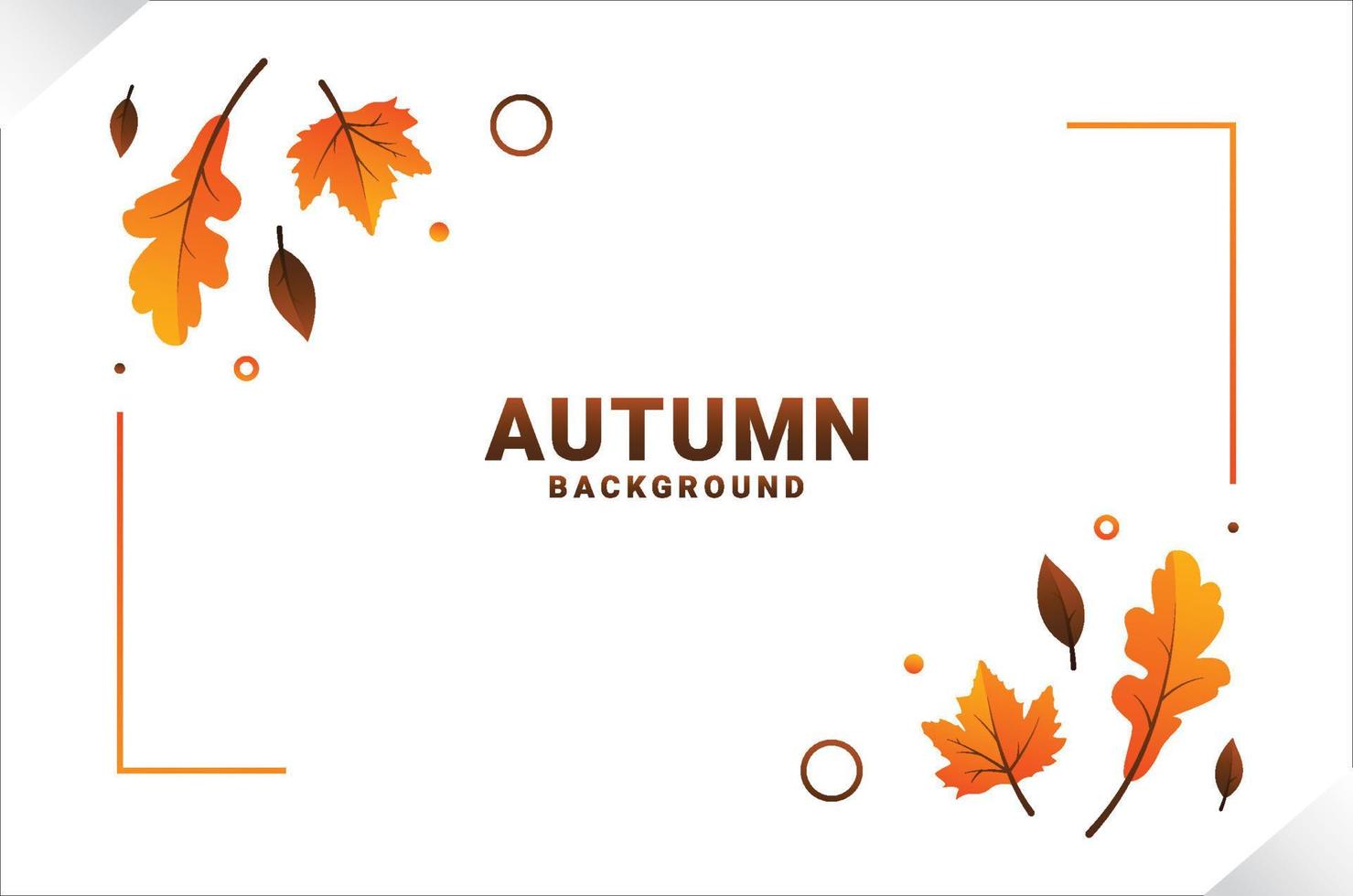 Flat Autumn Leaves Background Design vector