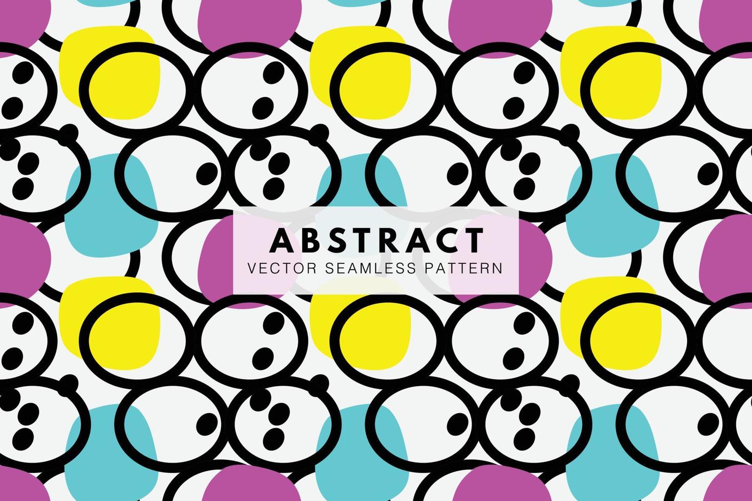 Round shapes colorful abstract repeating pattern vector seamless