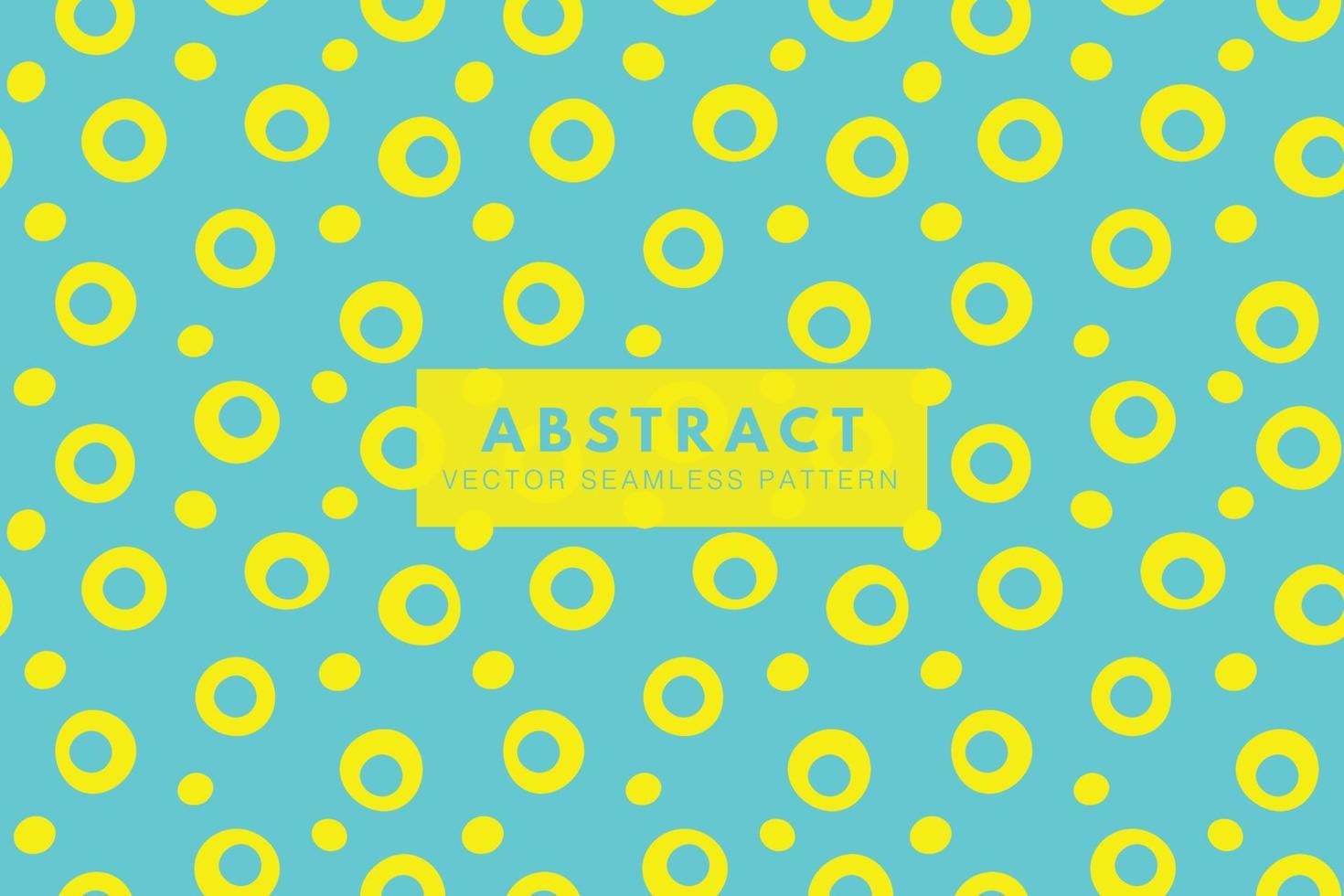 Circle yellow shapes with holes pattern vector seamless