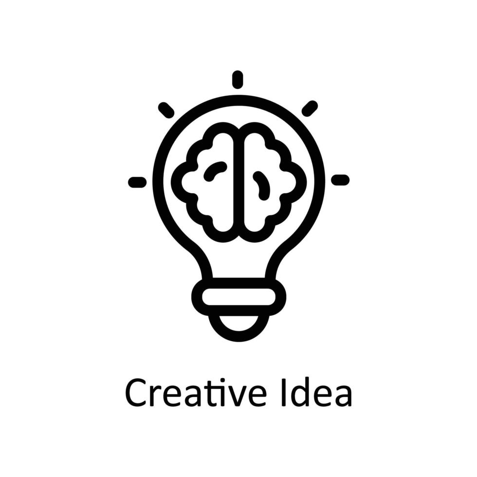 creativo idea vector contorno iconos sencillo valores ilustración valores