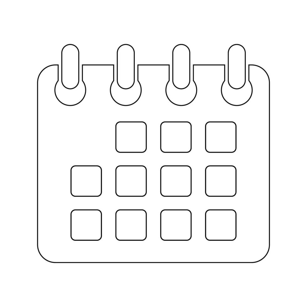 vector icono de calendario