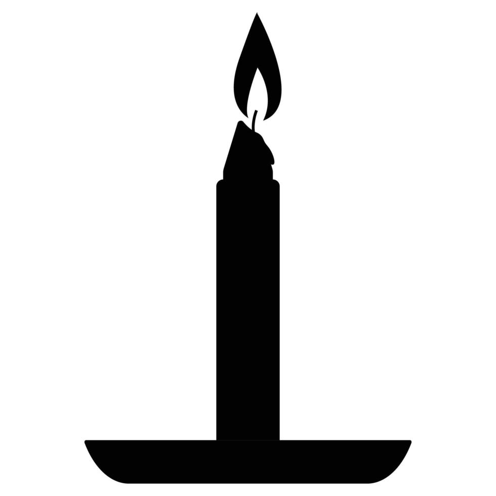 candle icon vector