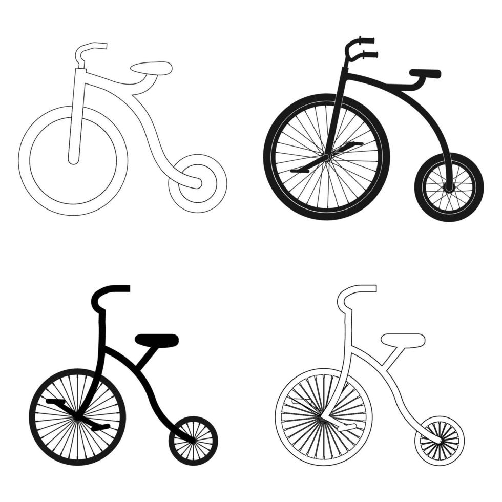 circus bike icon vector