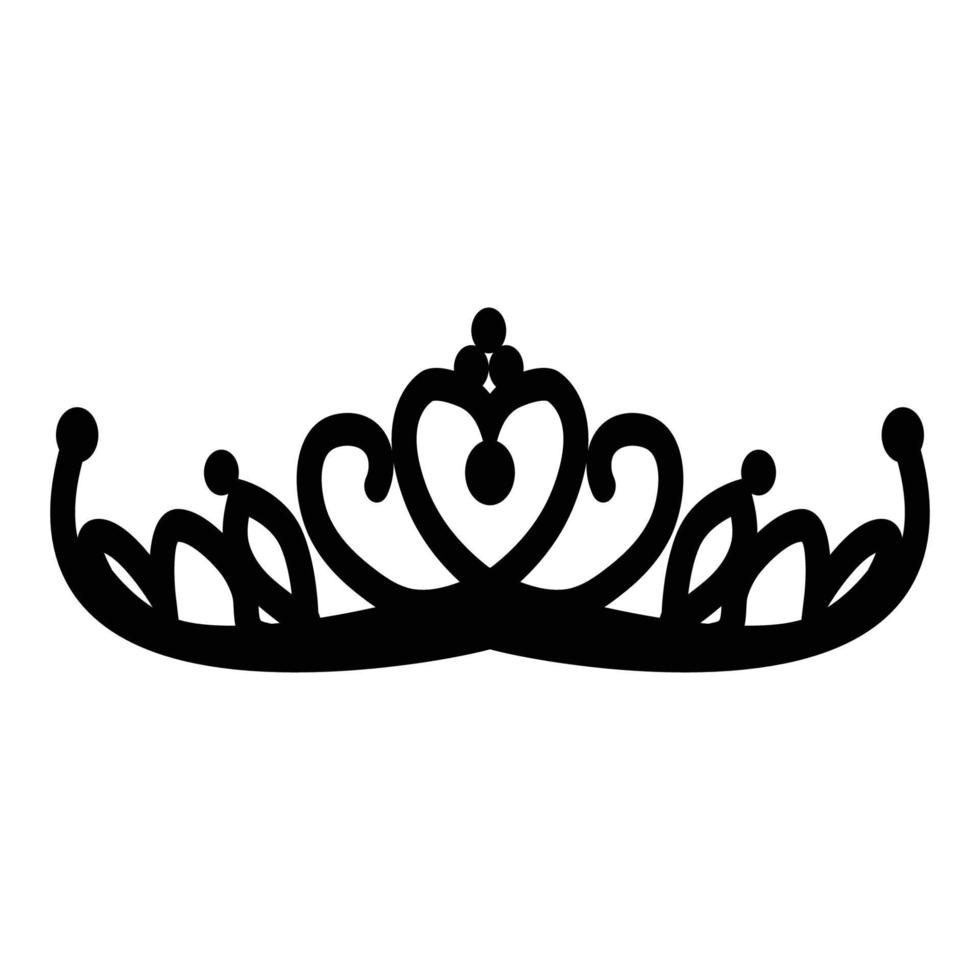 bride crown icon vector