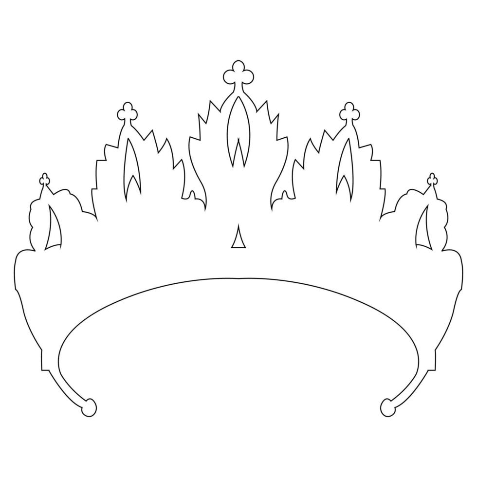 bride crown icon vector