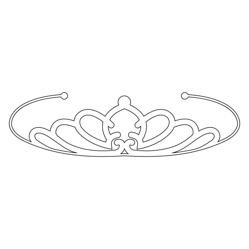 bride crown icon vector