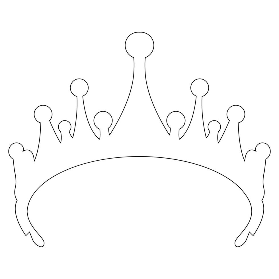 bride crown icon vector