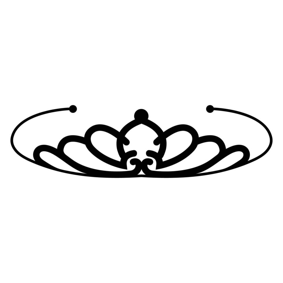 bride crown icon vector