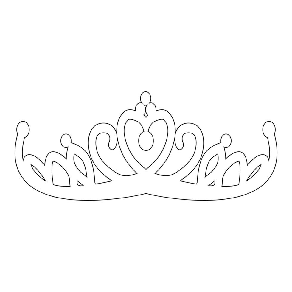 bride crown icon vector