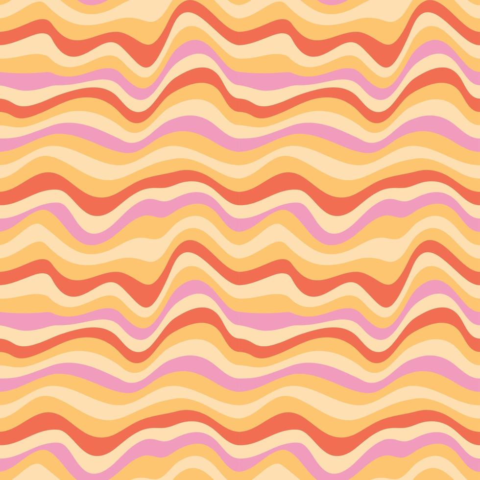Colorful retro groovy hippie seamless pattern. Seamless abstract geometric pattern vector