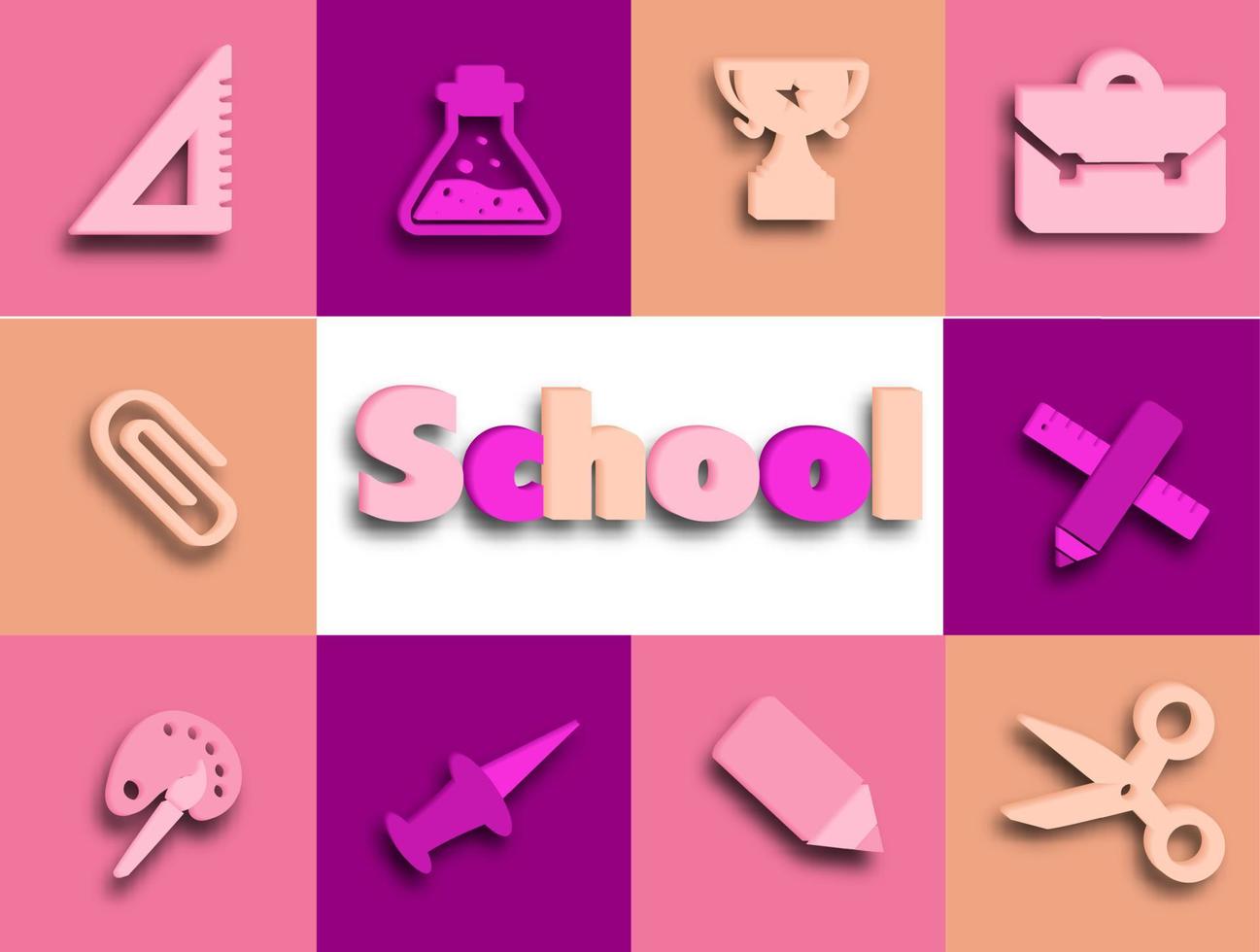 School education icon vector