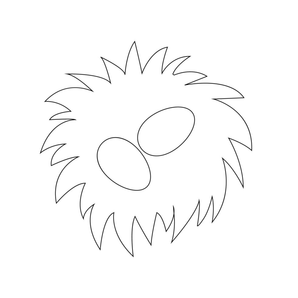 bird's nest icon vector