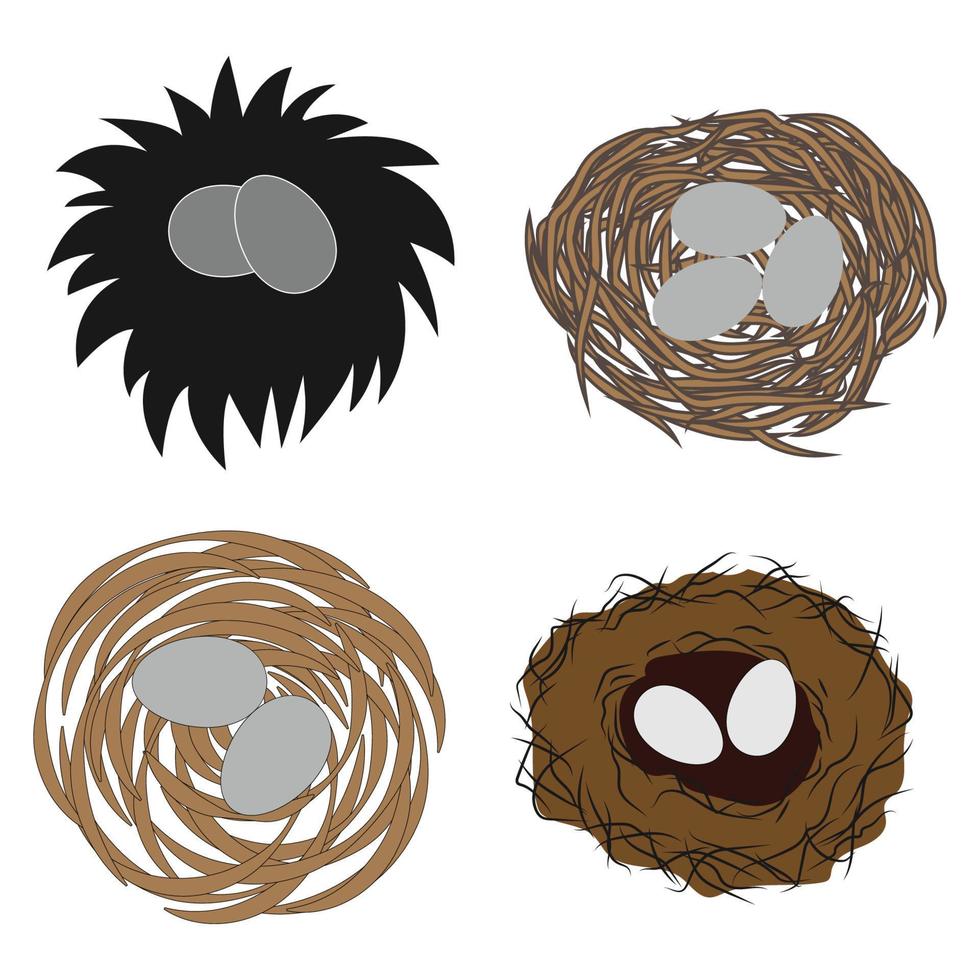 bird's nest icon vector