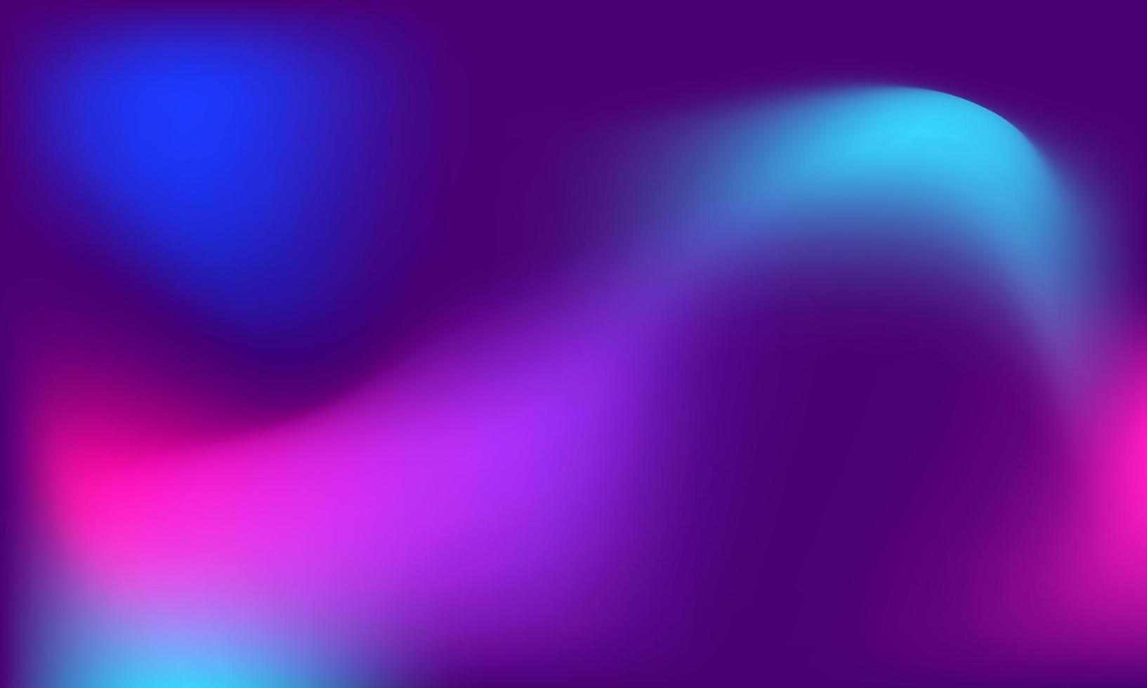 Vector Minimalistic Fluid Blurred Gradient Background. Trendy neon backdrop for Poster, Brochure, Banner, Landing Page and Night Club