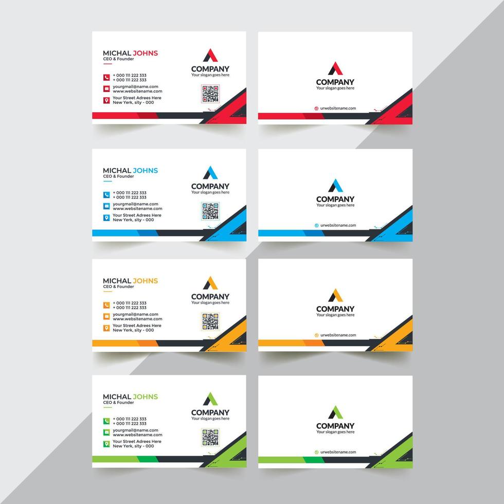 Corporate Business Card vector